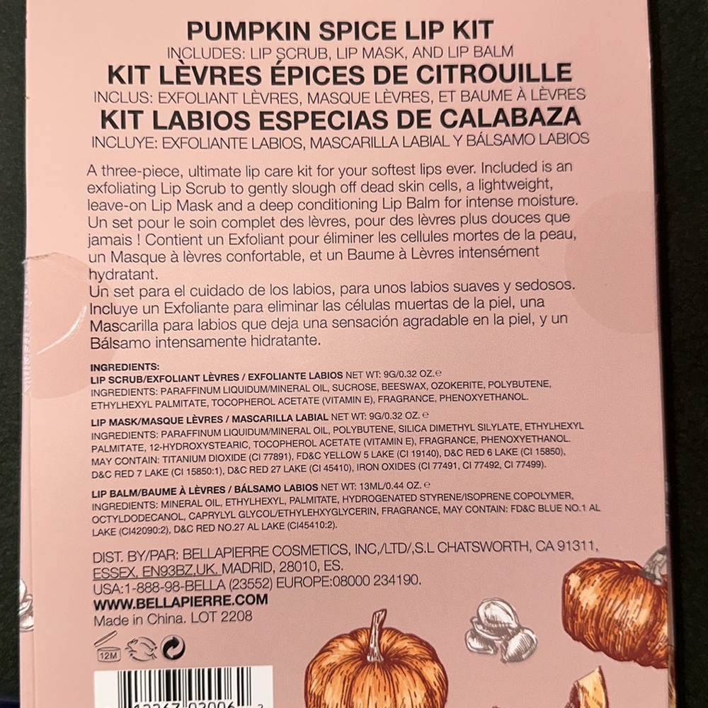 Bellapierre Cosmetics Pumpkin Spice Lip Kit - Picture 3 of 3